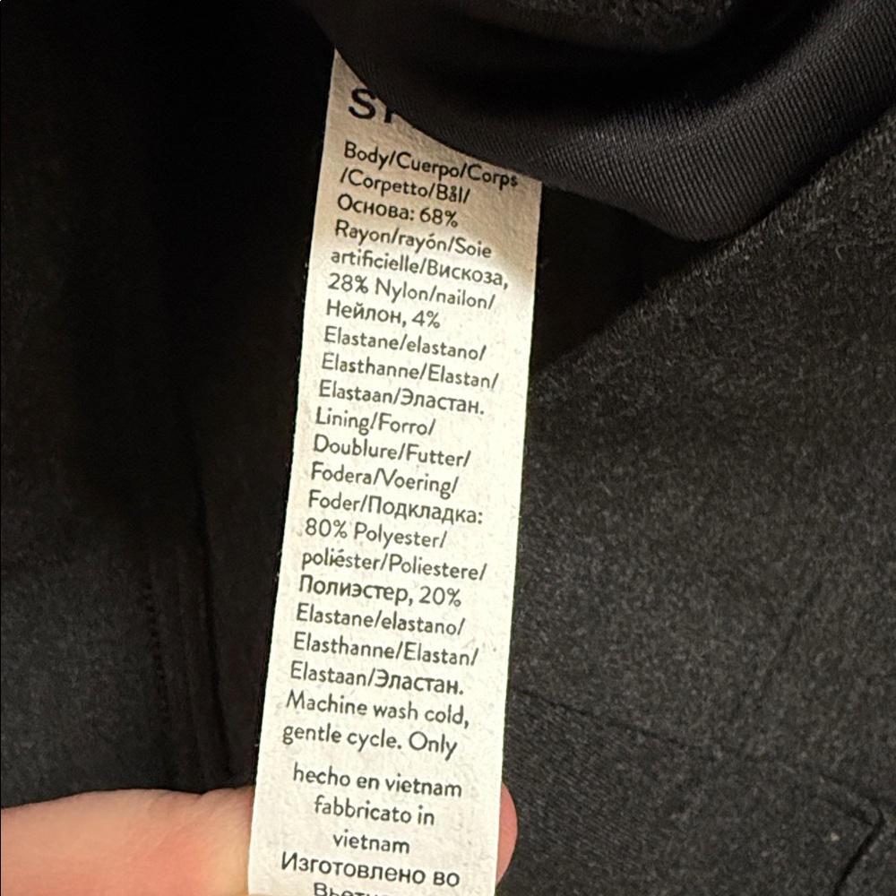 Spanx The Perfect Pant Hi-Rise Flare in Charcoal Heather - Picture 5 of 8